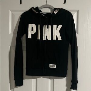 Pink Black Hoodie
